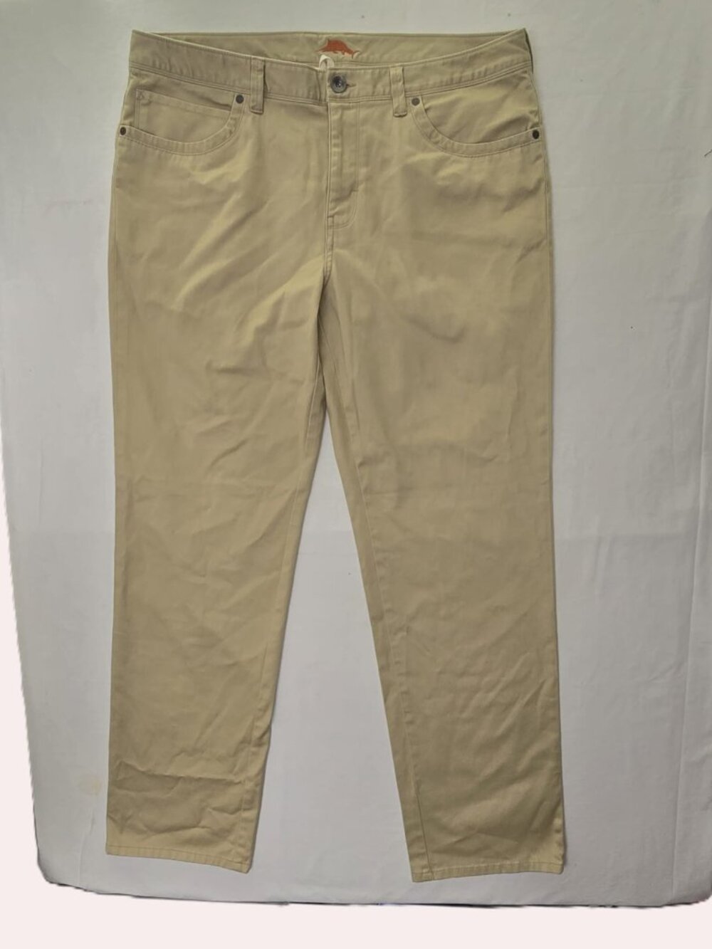 Tommy Bahama Men's Beige Pima Cotton Stretch Pants – 36x32